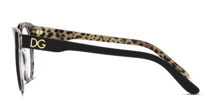Dolce & Gabbana DG3334 Shiny Black glasses - Shiny Black - Side View