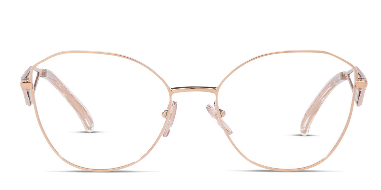 Prada PR 52ZV Rose Gold glasses - Rose Gold - Frontal View