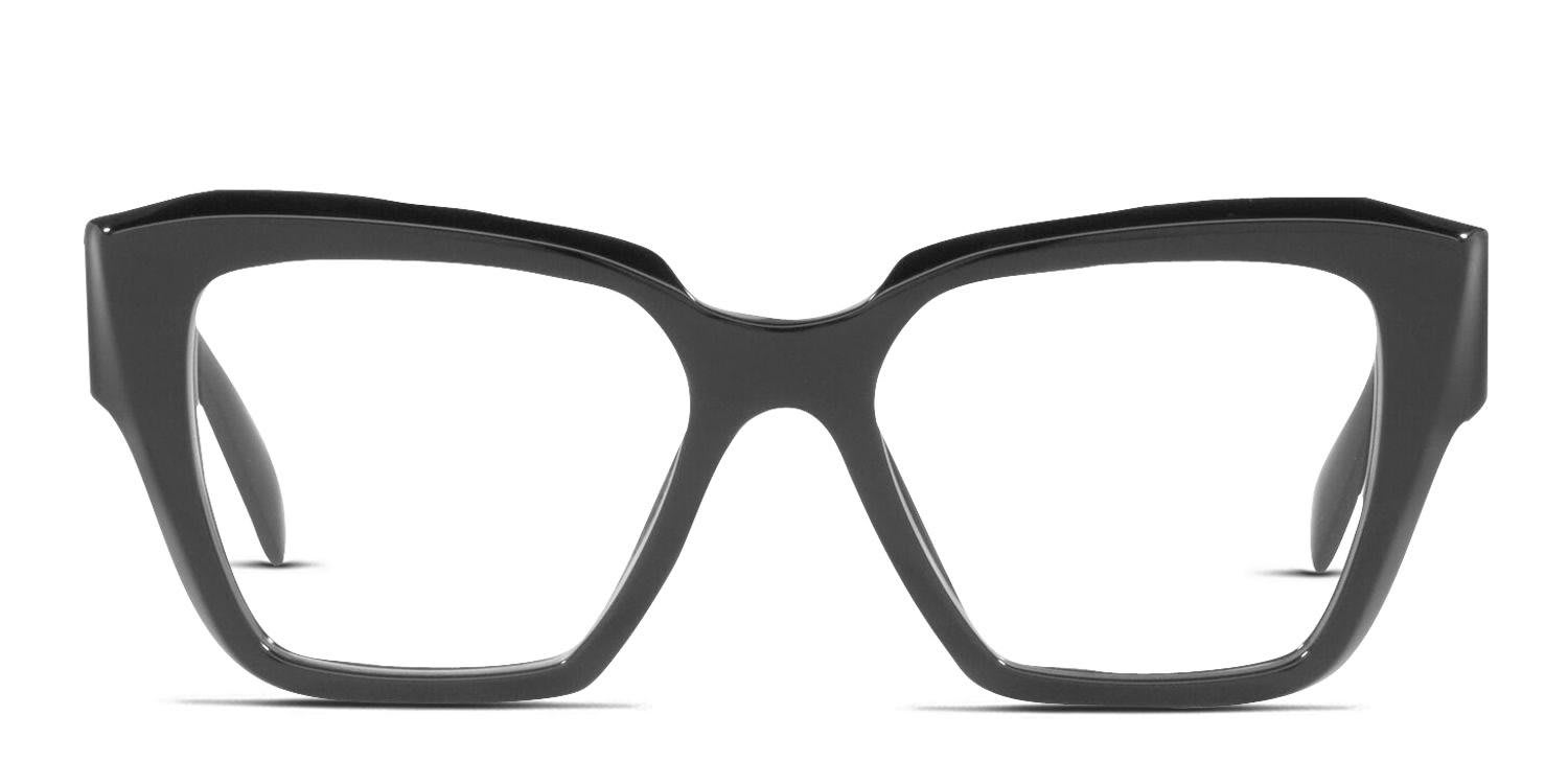 Prada PR 09ZV Shiny Black glasses - Shiny Black - Frontal View
