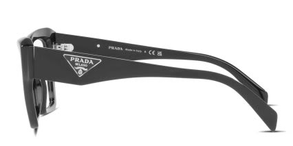 Prada PR 09ZV Shiny Black glasses - Shiny Black - Side View