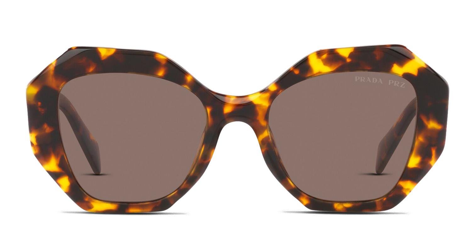 Prada PR 16WS Tortoise, Yellow glasses - Tortoise / Yellow - Frontal View