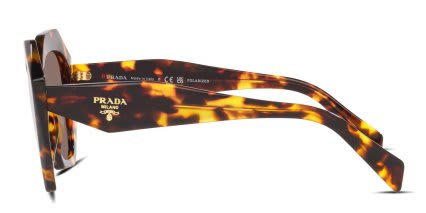 Prada PR 16WS Tortoise, Yellow glasses - Tortoise / Yellow - Side View
