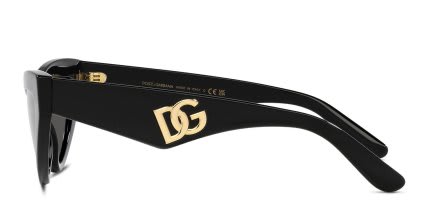 Dolce & Gabbana DG4439 Shiny Black glasses - Shiny Black - Side View