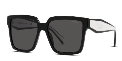 Prada PR 24ZS Shiny Black glasses - Shiny Black - Angle View
