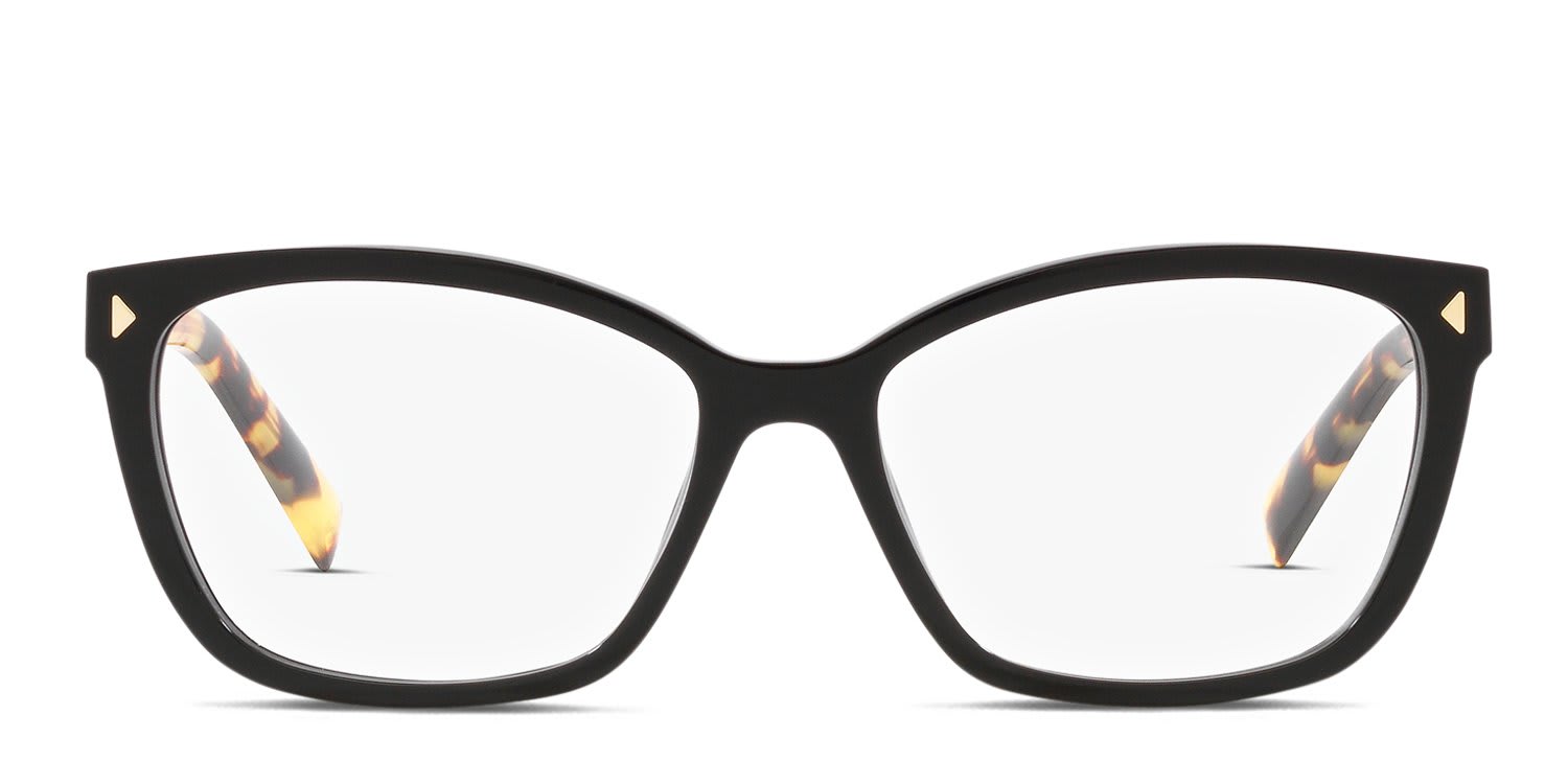 Prada PR15ZV Black glasses - Black - Frontal View