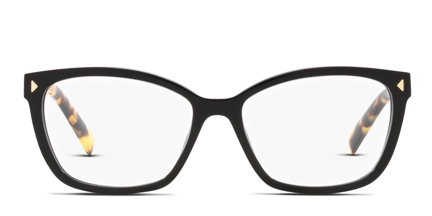 Prada PR15ZV Black glasses - Black - Frontal View