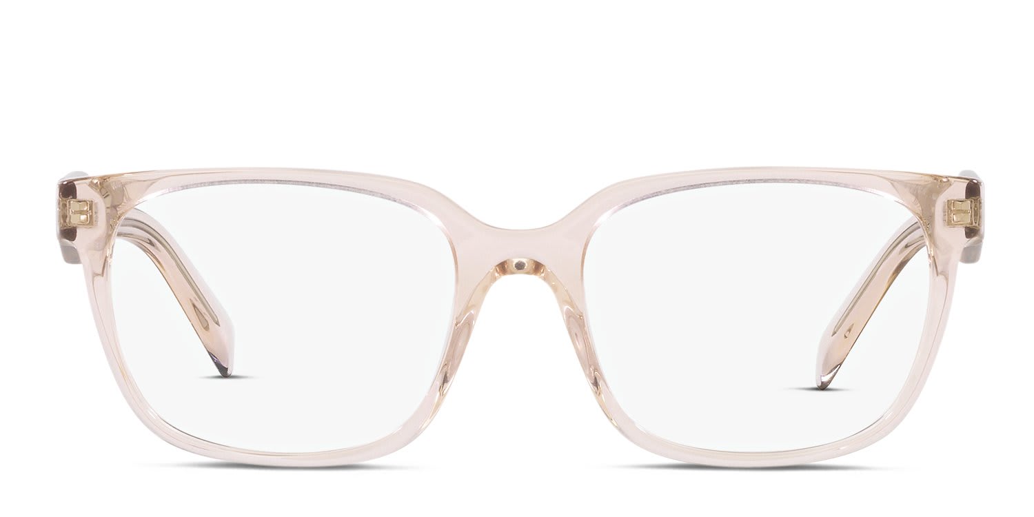 Prada PR17ZV Clear, Pink glasses - Clear / Pink - Frontal View