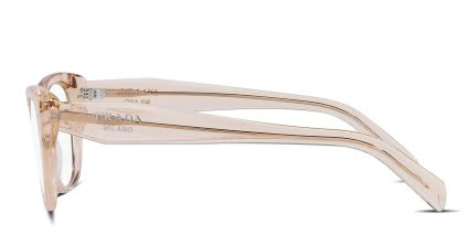 Prada PR19WV Pink, Clear glasses - Pink / Clear - Side View