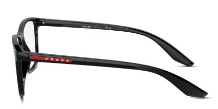 Prada Linea Rossa PS01QV Black glasses - Black - Side View