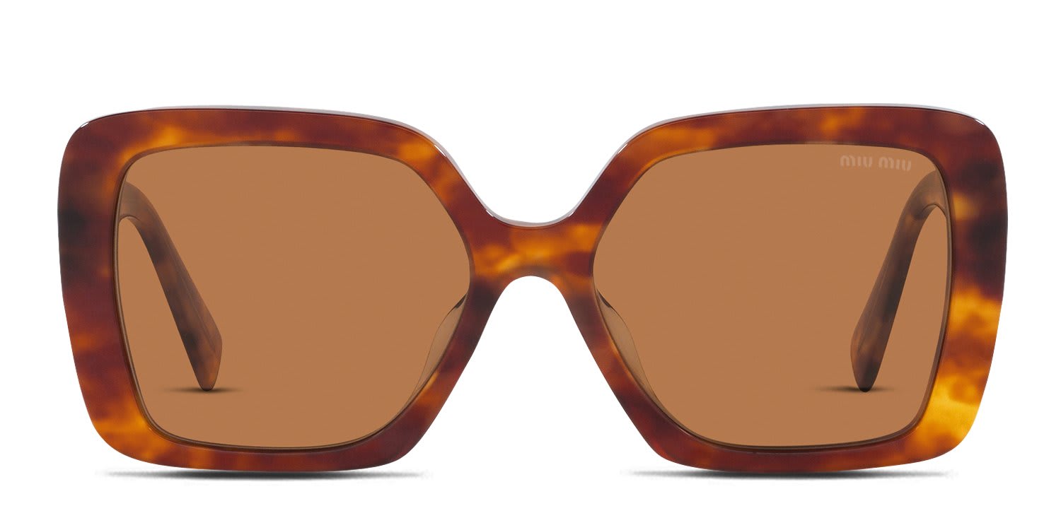 Miu Miu MU10YS Universal Fit Brown , Tortoise glasses - Brown / Tortoise - Frontal View