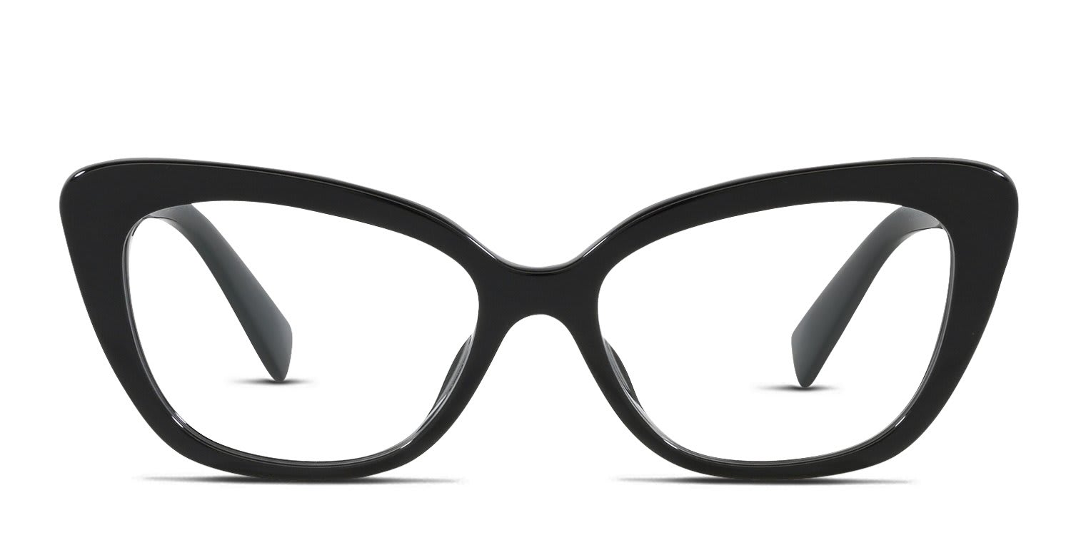 Miu Miu MU05VV Universal Fit Black glasses - Black - Frontal View
