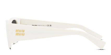 Miu Miu MU06YS Universal Fit Gray , White glasses - Gray / White - Side View