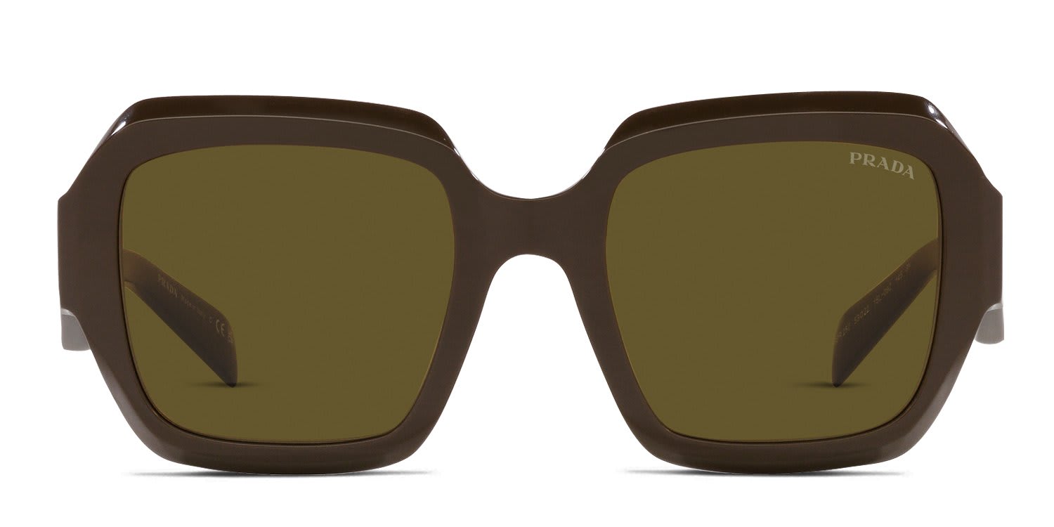 Prada PR28ZS Brown glasses - Brown - Frontal View