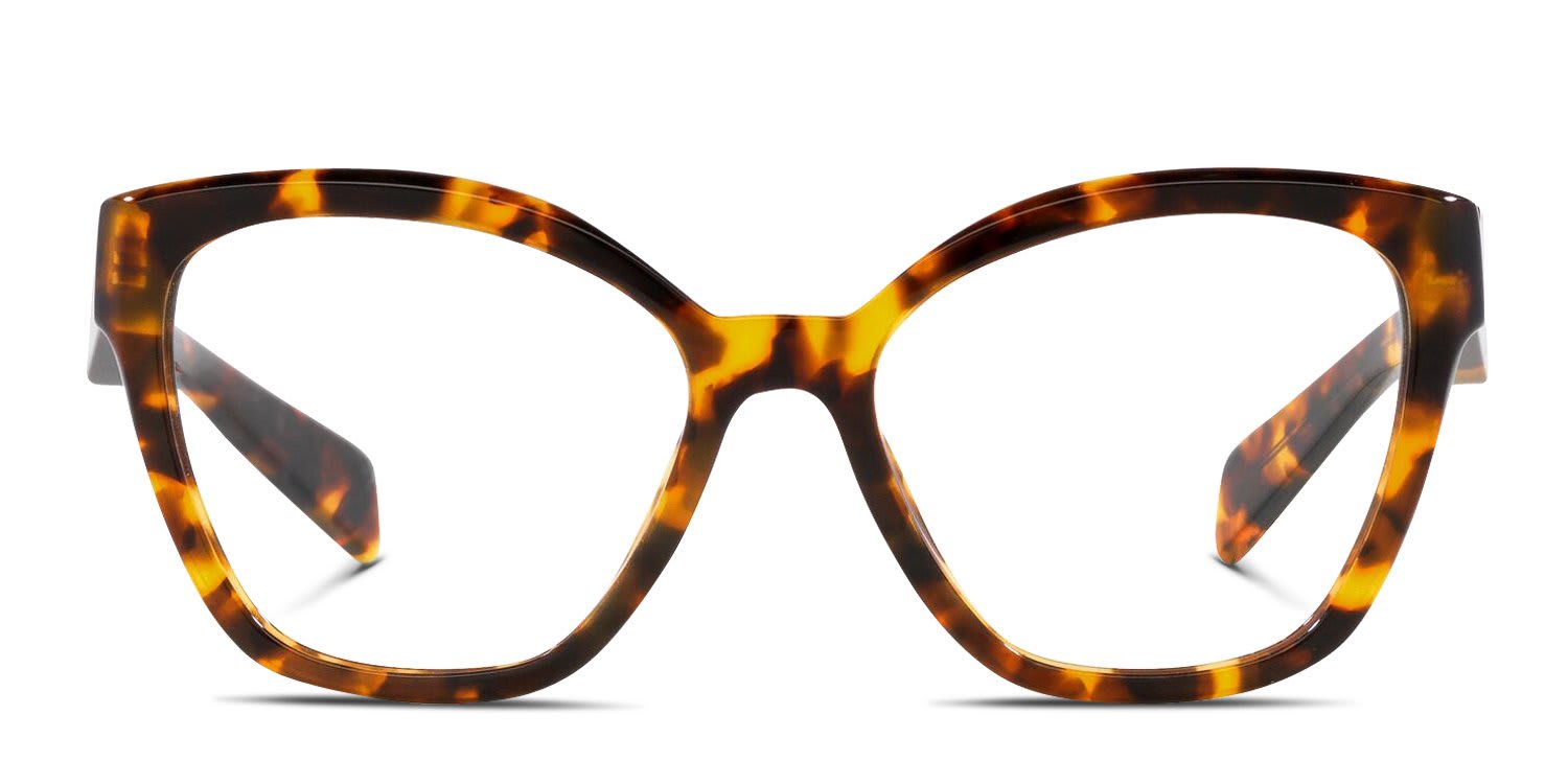 Prada PR20ZV Bronze, Tortoise glasses - Bronze / Tortoise - Frontal View