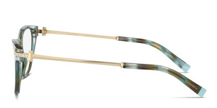 Tiffany & Co. TF2223B Green, Tortoise glasses - Green / Tortoise - Side View