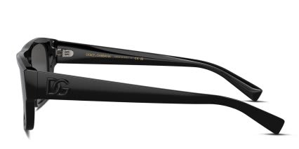Dolce & Gabbana DG4455 Shiny Black glasses - Shiny Black - Side View