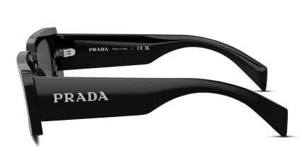Prada PRA07S Black, Gray glasses - Black / Gray - Side View