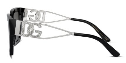 Dolce & Gabbana DG4446B Shiny Black glasses - Shiny Black - Side View