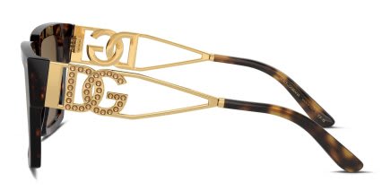 Dolce & Gabbana DG4446B Tortoise glasses - Tortoise - Side View