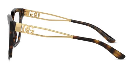 Dolce & Gabbana DG3376B Tortoise glasses - Tortoise - Side View
