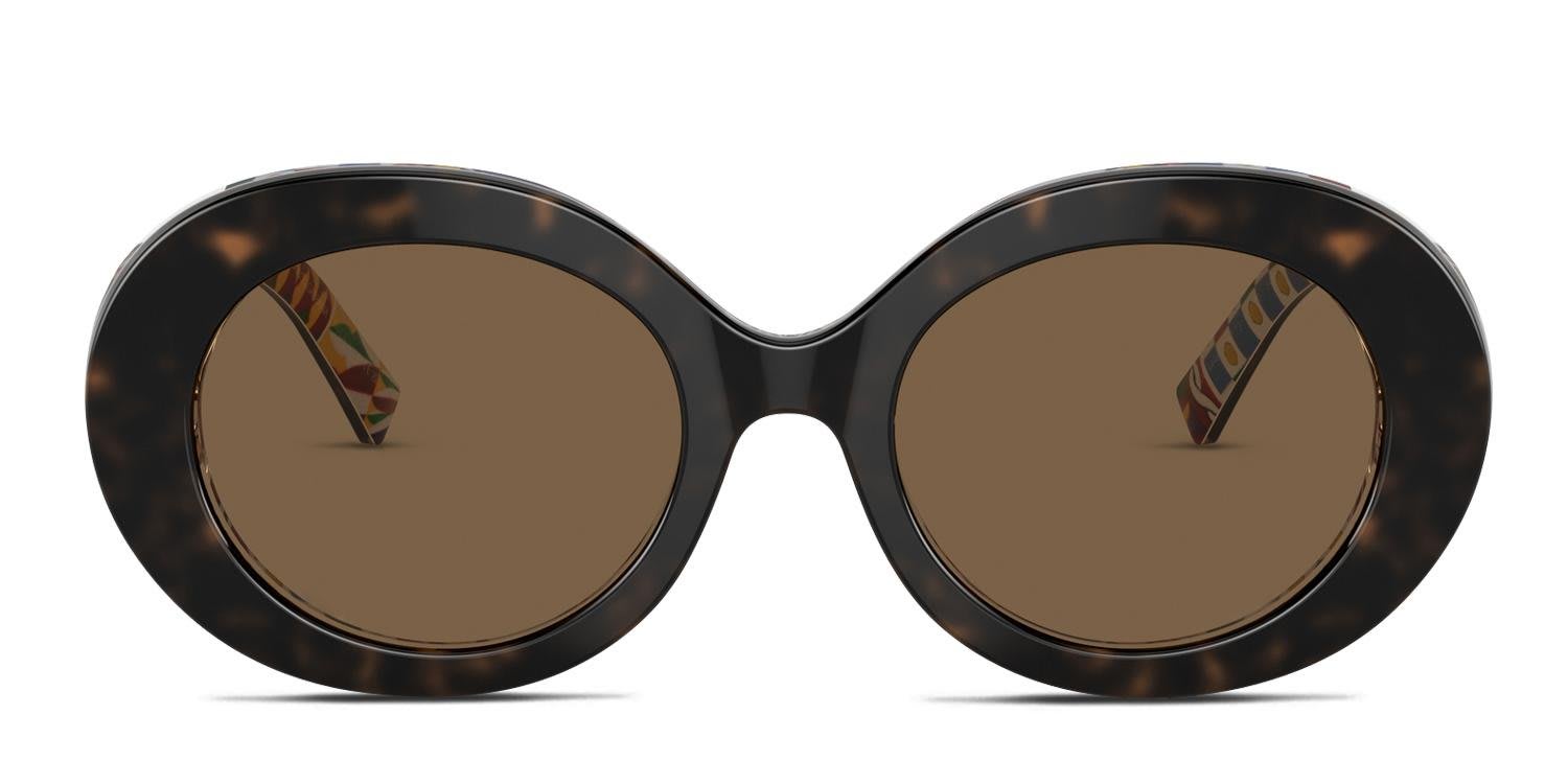 Dolce & Gabbana DG4448 Brown, Tortoise glasses - Brown / Tortoise - Frontal View