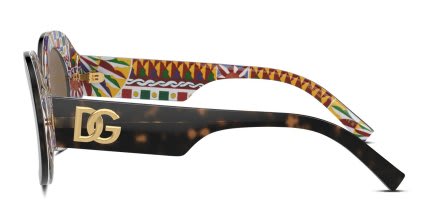 Dolce & Gabbana DG4448 Brown, Tortoise glasses - Brown / Tortoise - Side View