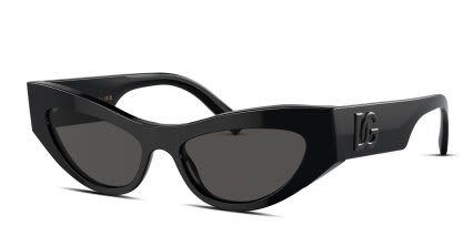 Dolce & Gabbana DG4450 Shiny Black glasses - Shiny Black - Angle View