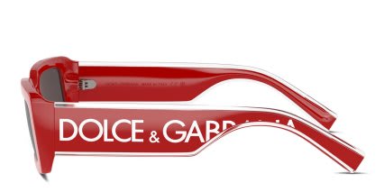 Dolce & Gabbana DG6187 Red glasses - Red - Side View