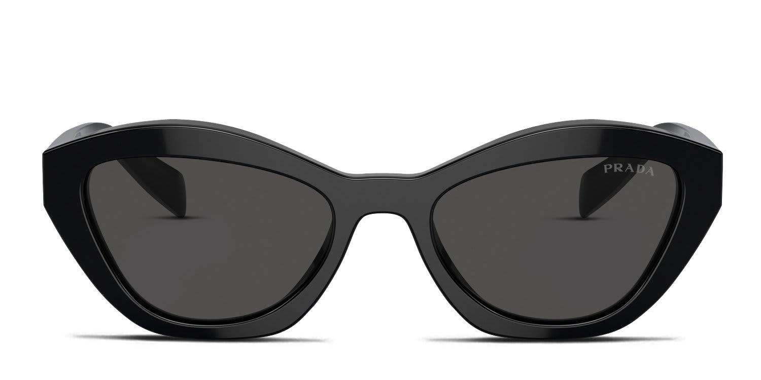 Prada PRA02S Black, Gray glasses - Black / Gray - Frontal View