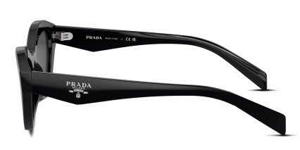 Prada PRA02S Black, Gray glasses - Black / Gray - Side View