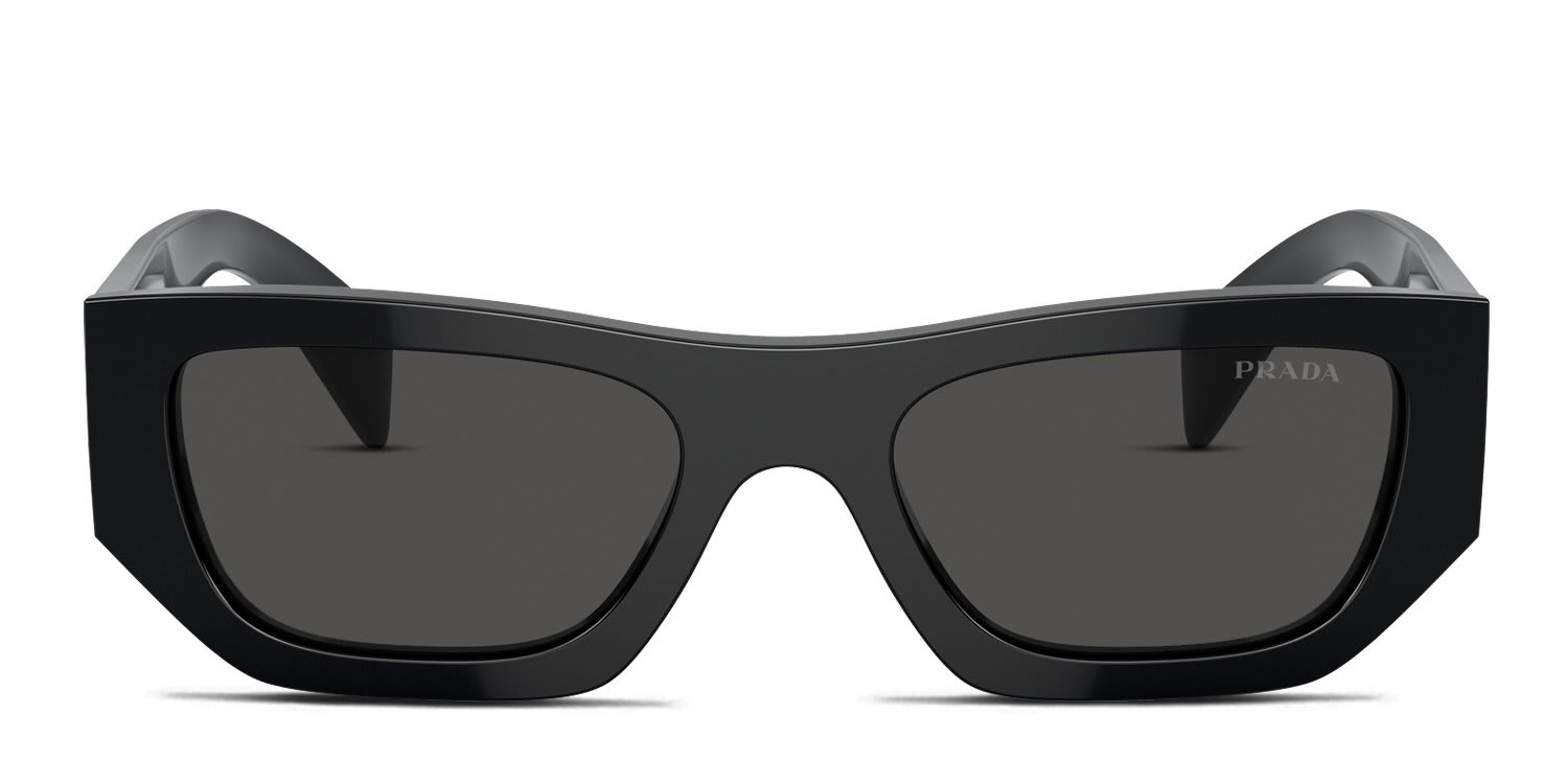 Prada PRA01S Black, Gray glasses - Black / Gray - Frontal View