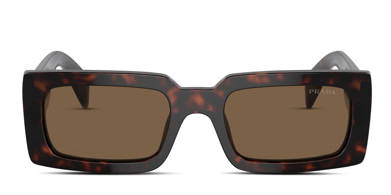 Prada PRA07S Brown, Tortoise glasses - Brown / Tortoise - Frontal View