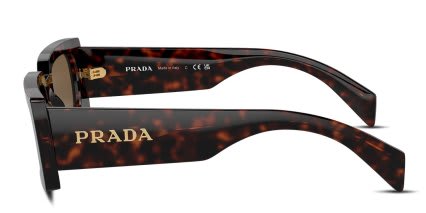Prada PRA07S Brown, Tortoise glasses - Brown / Tortoise - Side View