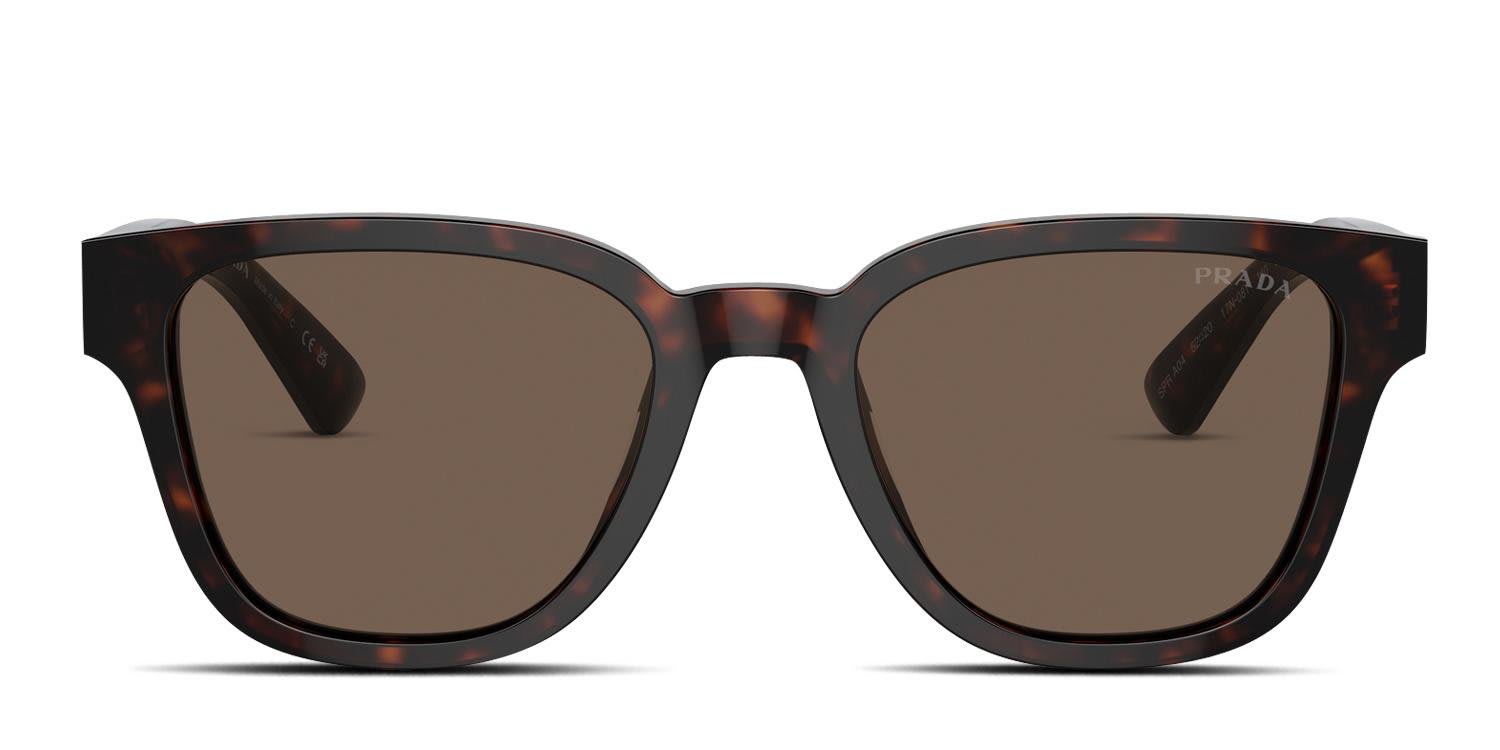 Prada PRA04S Brown, Tortoise glasses - Brown / Tortoise - Frontal View