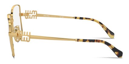 Miu Miu MU51XV Black, Gold glasses - Black / Gold - Side View