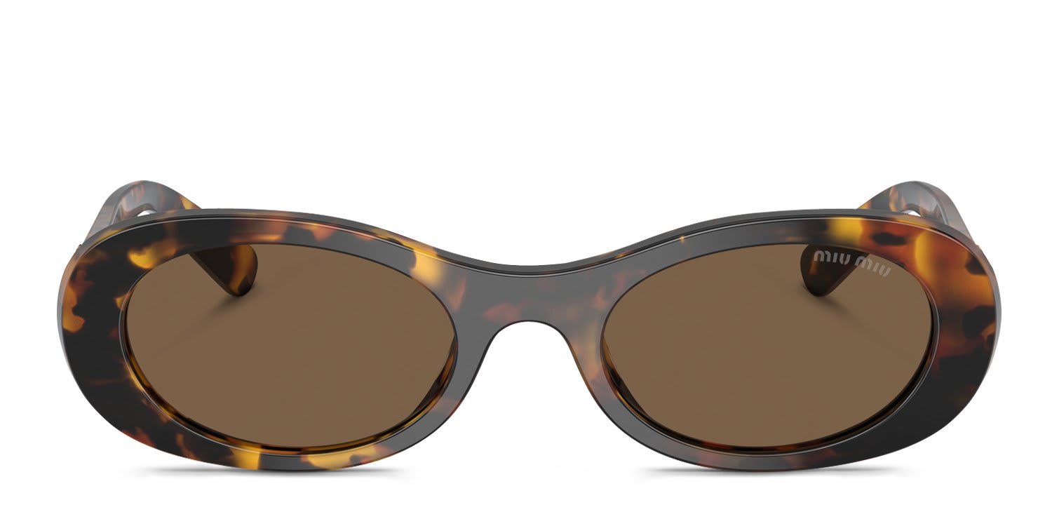 Miu Miu MU06ZS Tortoise, Brown glasses - Tortoise / Brown - Frontal View