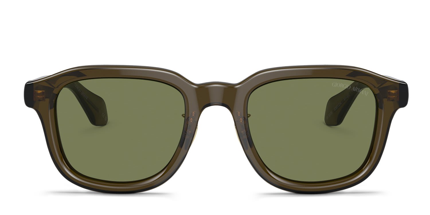 Giorgio Armani AR8206 Clear, Green glasses - Clear / Green - Frontal View