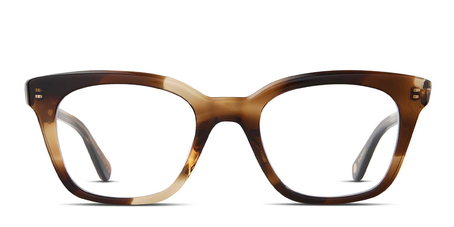 Garrett Leight El Rey Brown, Tortoise glasses - Brown / Tortoise - Frontal View