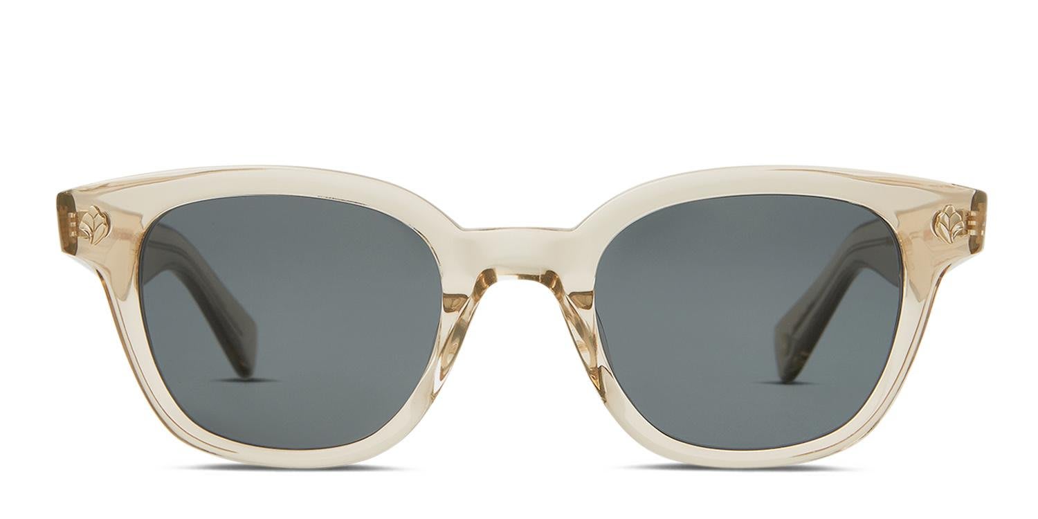 Garrett Leight Naples Sun Beige glasses - Beige - Frontal View