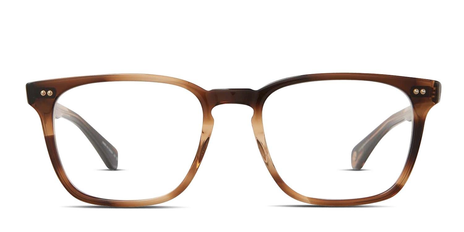 Garrett Leight Earvin Brown, Tortoise glasses - Brown / Tortoise - Frontal View