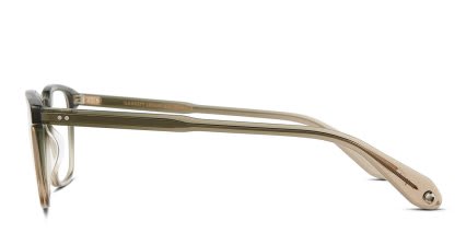 Garrett Leight Howland Green, Clear glasses - Green / Clear - Side View