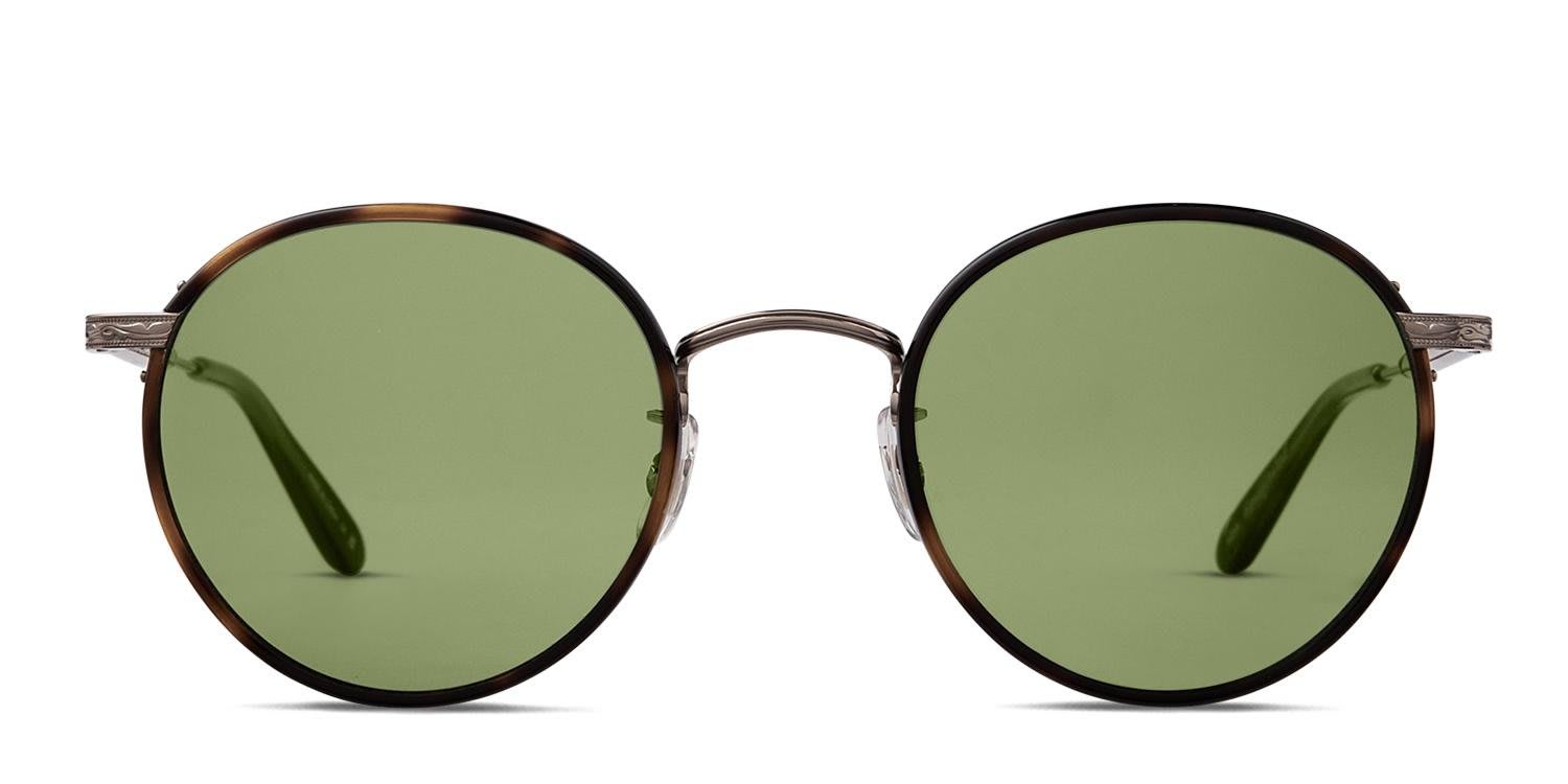 Garrett Leight Wilson M Sun Tortoise, Gunmetal glasses - Tortoise / Gold - Frontal View