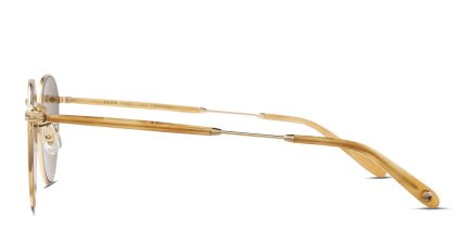 Garrett Leight Wilson M Sun Tortoise, Gunmetal glasses - Tortoise / Gold - Side View