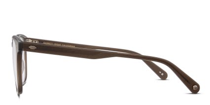 Garrett Leight Alder Brown glasses - Brown - Side View