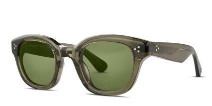 Garrett Leight Cyprus Sun Green glasses - Green - Angle View