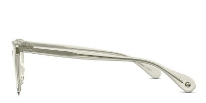 Garrett Leight Monarch Green, Clear glasses - Green / Clear - Side View