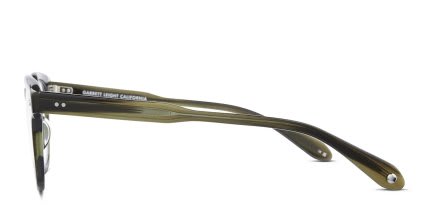 Garrett Leight Sherwood Green glasses - Green - Side View