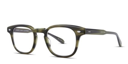 Garrett Leight Sherwood Green glasses - Green - Angle View