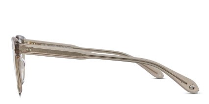Garrett Leight Sherwood Gray, Clear glasses - Gray / Clear - Side View