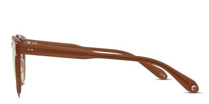 Garrett Leight Sherwood Sun Brown glasses - Brown - Side View